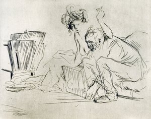 Model v klidu, 1925. od Jean Louis Forain