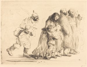 The Notables (velký talíř) od Jean Louis Forain