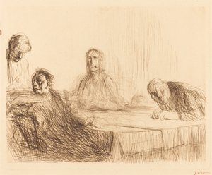 Večeře v Emauzích (druhá deska) od Jean Louis Forain