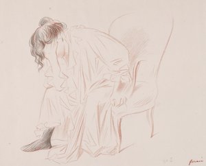 Žena sedí od Jean Louis Forain