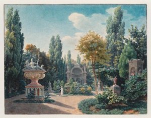 Památník Diane de Poitiers v Jardin du Cloître des Petits-Augustins, 1815