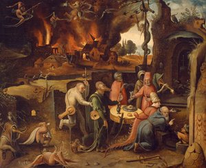 Pokušení svatého Antonína od Jana Mandyna (asi 1500-1560)