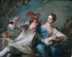 Německy: Die Liebenden The Loving od Jean Marc Nattier