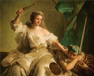 Spravedlnost trestající nespravedlnost nazývá madame Adélaïde z Francie Spravedlností. od Jean Marc Nattier