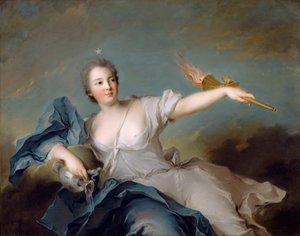 Marie-Anne de Nesle, markýza de La Tournelle, vévodkyně z Châteauroux 1717-1744 od Jean Marc Nattier