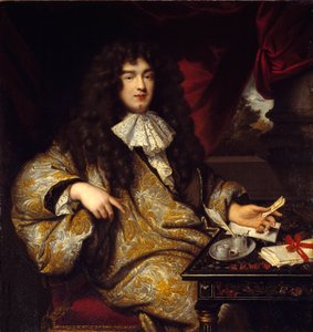 Portrét Jean Baptiste (Jean-Baptiste) Colbert (1651-1690) seigneur Marquis de Seignelay, ministr námořnictva, syn Colberta. Obraz Marca Nattiera (1642 - 1705) od Jean Marc Nattier