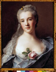Portrét Manon Balletti (1740-1776), manželka architekta Jean Francois Blondel (1705-1774) Obraz Jeana Marca (Jean-Marc) Nattiera (1685-1766) od Jean Marc Nattier