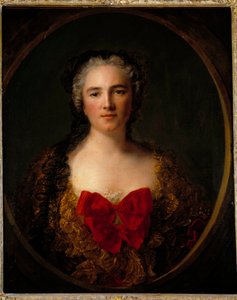 Portrét markýzy Louise Elisabeth De Dreux Breze Nosí šaty zdobené červeným uzlem - Obraz Jean Marc (Jean-Marc) Nattier (1685-1766) 1749 Rozměr 0,73x0,59 m Douai musee de la Chartreuse od Jean Marc Nattier