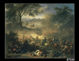 Bitva u Poltavy v roce 1709, 1717 od Jean Marc Nattier