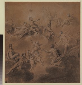 Venuše představuje Aenea bohům od Jean Marc Nattier