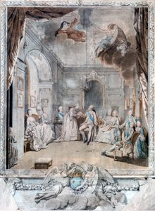 Paní Louise se loučí se svým synem, 1772 od Jean Michel the Younger Moreau
