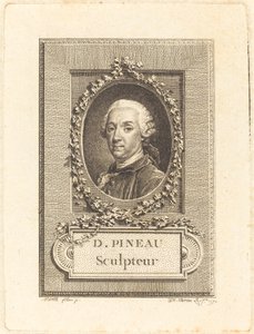 D. Pineau, sochař od Jean Michel Moreau after Pierre Paul Merelle