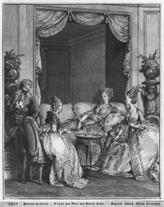 Neboj se, můj dobrý příteli, vyryl Isidore Stanislas Helman (1749-1809) 1776 od Jean Michel the Younger Moreau