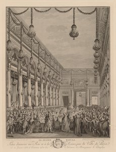 Královská hostina v Hôtel de Ville, 21. ledna 1782. od Jean Michel the Younger Moreau