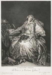 Madame Greuze Spící, 1776. od Jean Michel the Younger Moreau