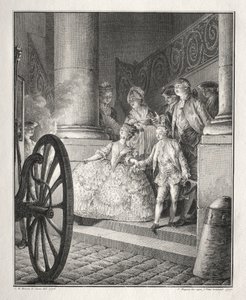 Restive of Breton: Malí kmotři od Jean Michel the Younger Moreau