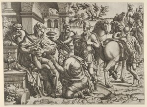 Klanění tří králů, ca. 1545. od Jean Mignon