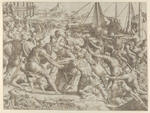 Únos Heleny, 1535-55. od Jean Mignon