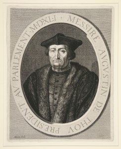 Augustin de Thou, předseda parlamentu Paříže od roku 1535 do roku 1544 od Jean Morin