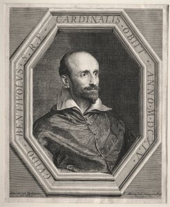 Kardinál Guido Bentivoglio, papežský nuncius u dvora Ludvíka XIII od Jean Morin