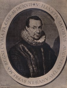 Jacques Auguste de Thou, francouzský historik a sběratel knih, 17. století 1894 od Jean Morin