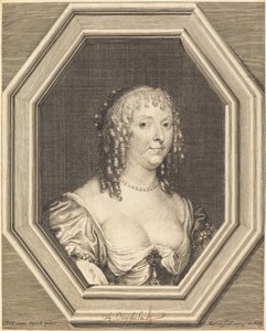 Anne Sophie Herbert, hraběnka z Carnarvonu od Jean Morin after Sir Anthony van Dyck