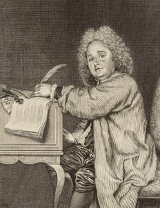 Portrét skladatele Jean-Féryho Rebela 1666-1747, po roce 1718. od Jean Moyreau