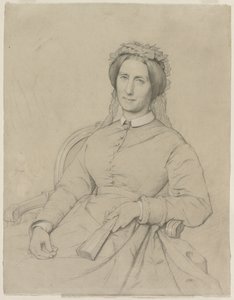 Madame Hippolyte Flandrin Aimée Ancelot, 1869. od Jean Paul Flandrin