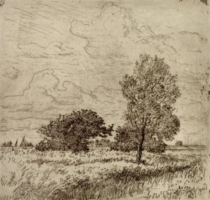 Letní vítr, 1904-06 (suchá jehla)