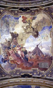 Strop radnice v Toulouse: Alegorie smrti Simona de Montfort od Jean Paul Laurens od Jean Paul Laurens