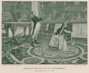 Napoleon a Pius VII ve Fontainebleau od Jean Paul Laurens