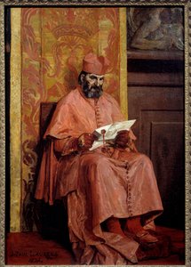 Kardinál. Obraz Jean Paul Laurens (1838-1921) od Jean Paul Laurens