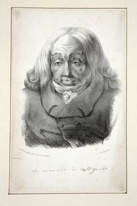 Portrét Talleyranda, 79 let, pub. 1835 (rytina) od Jean Pierre (after) Dantan