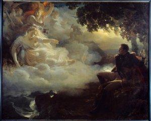 Alegorie státu Francie před návratem Napoleona Bonaparta (1769-1821) z tažení (expedice) Egypt (1798-1801) Obraz Jean Pierre Franque (1774-1860) 19. století ne. 2,61 x 3,26 m