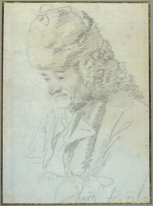 Voltaire (1694-1778) ve stáří, 1769 (pastel na papíře)