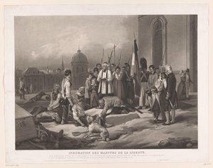 Pohřeb obětí červencové revoluce Inhumation des Martyrs de la Liberté (název na předmětu)