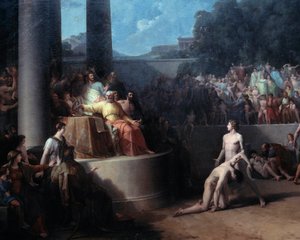 Obraz olympijských her od Jeana Pierra Saint Ourse (1752-1809) 18. století, Ženeva, Muzeum umění a historie od Jean Pierre Saint Ours