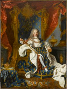 Portrét francouzského krále Ludvíka XV 1710-1774 ve věku 9 let, 1719.