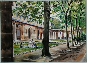 Zahrada Psychiatrické léčebny sv. Maura od Jean Raoulx