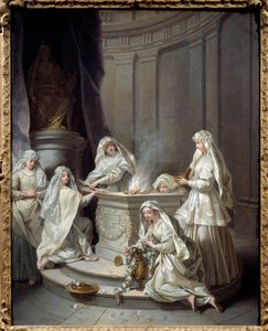 Starověké panny. Obraz Jean Raoux (1677-1734)