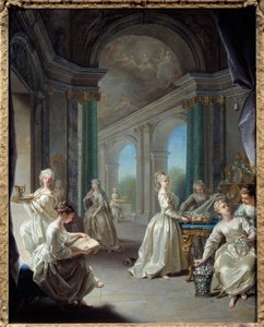 Moderní panny. Obraz Jean Raoux (1677 - 1734)