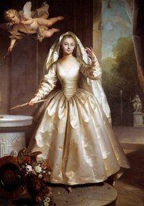 Celovečerní portrét Marie Francoise Perdrigeon, Madame Boucher (1716-1734) jako vestálka Obraz Jeana Raouxe (1677-1734) 1733 Sun. 2,61x1,97 m Dijon, Muzeum výtvarných umění