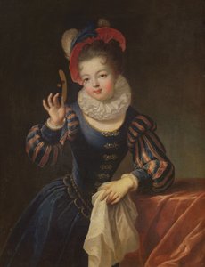 Mladá dívka s maskou
