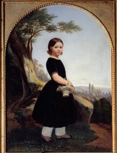 Portrét malé holčičky (Esther Debost) Esther Debost, sestřenice umělce. Obraz Hippolyte Lazerges (1817-1887) 1843 Sun. 0,81x0,61 m Rouen, musee des Beaux Arts