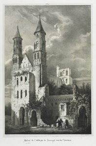 Ruiny opatství Jumièges. od Jean Truchot