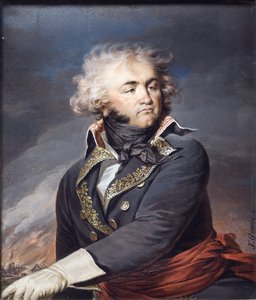 Portrét generála Jean-Baptiste Klebera (1753-1800), Guerin, Jean Urbain (1760-1836). Akvarel na pergamenu, c. 1790. Rozměr: 24x20 cm. Národní muzeum Stockholm