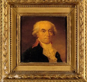 Portrét Jeroma Petiona de Villeneuve (1759-1793) Předseda Konventu a starosta Paříže Obraz Jeana Urbaina Guerina (1760-1836) 1792. Rozm. 0,15x0,15m.