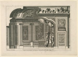 Design pro francouzský výklenek, od "Alcoves à le Francoise" od Jean le Pautre