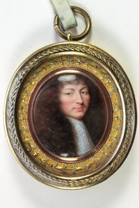 Louis XIV, král Francie (smalt)