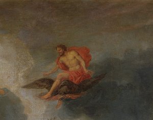 Zeus, detail z The Groves of Versailles, 1688-93